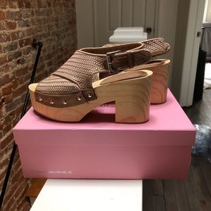 Intentionally Blank Woven Sandals Clogs